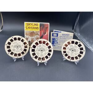SKYLINE CAVERNS Virginia View-Master 3-Reel Packet Stereo Pictures # A-831